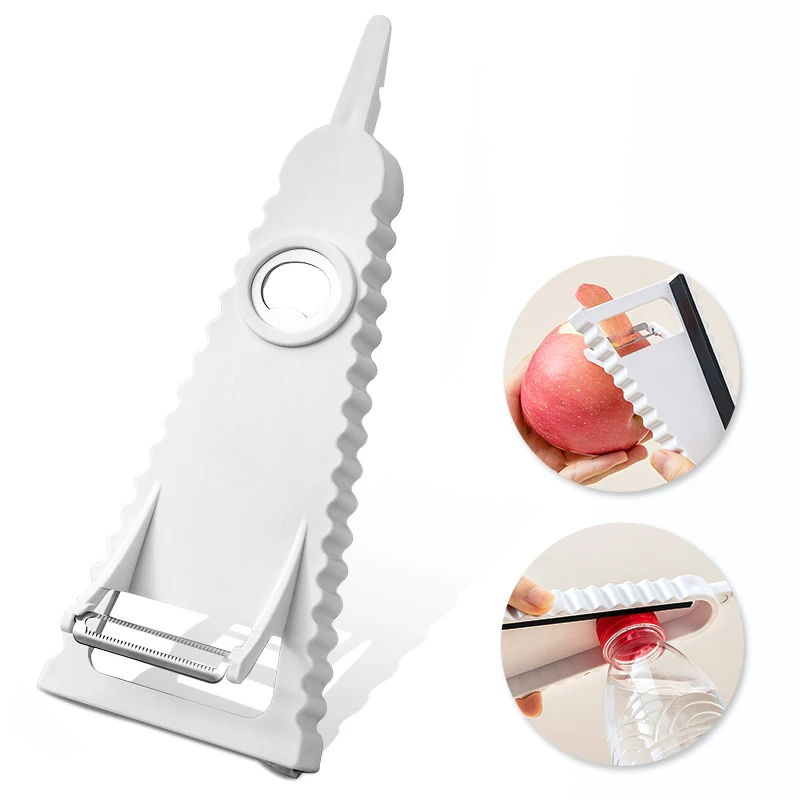 

Can Opener Bottle Opener Multi-function 5 In 1 Fruit Peeling Knife Peeling Grater Kitchen Gadgets Labor-saving New Free Shipping