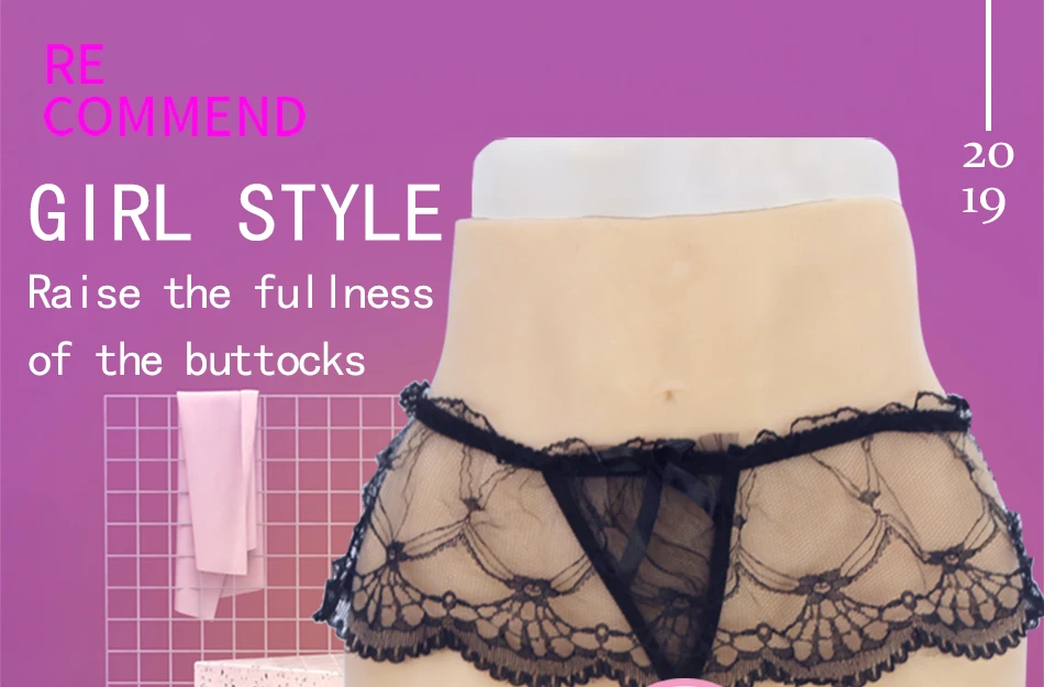 Crossdresser hip enhancer силиконовые трусики Drag queen Shemale для трансвеститов транссексуалов влагалища ягодицы мягкое нижнее белье