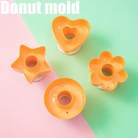 donut mold diy plastic round heart shaped plum shaped biscuit bread mold cake dessert baking tools baking accessories cake stand