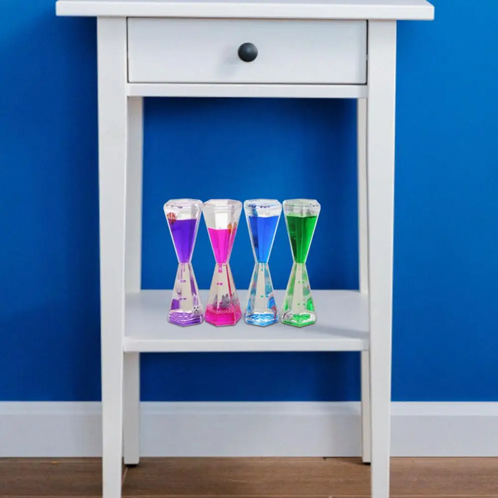 

Liquid Hourglass Fascinating Innovative Funnel Timer Toy Fish Cat Dolphin Ornaments Decoration Collection Toys