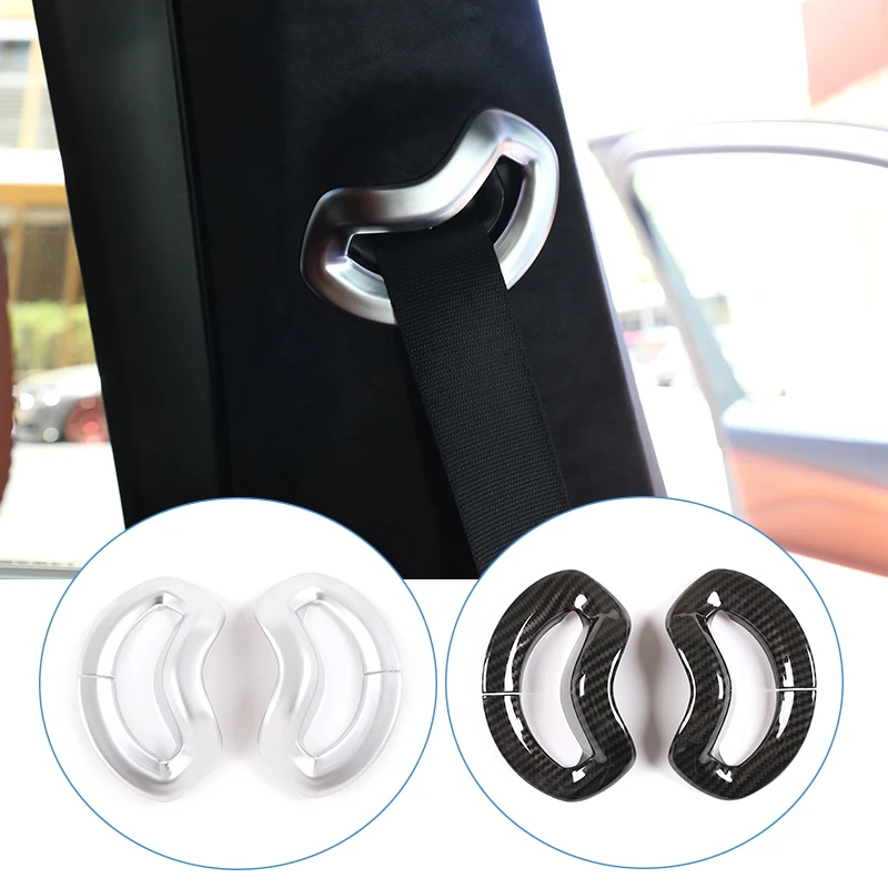 

2 Pcs For BMW X5 G05 2019 ABS Chrome Safety Belt Cover Trim Car Accessories