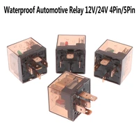 1pc dc waterproof automotive relay 12v 80a 45pin spdt car control device car relays high capacity switching