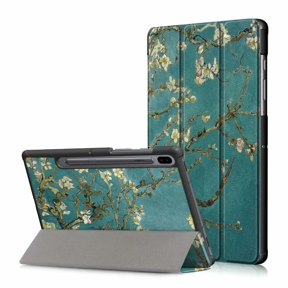 Ультра тонкий чехол для samsung Galaxy Tab S6 10,5 SM-T860 SM-T865 Подставка для планшета умный чехол для samsung Galaxy Tab S6 Чехол+ пленка
