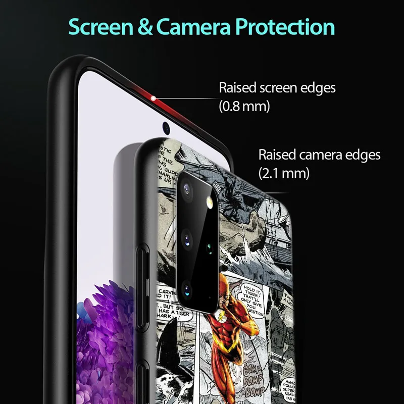 

Black Cover Marvel Comic For Samsung Galaxy A01 A11 A12 A21 A21S A31 A41 A42 A51 A71 A32 A52 A72 A02S Soft Phone Case