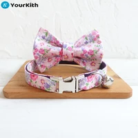 yourkith accessories for cats collar with bell and bow tie goods for cats breakaway cat collar flower dogs accessoires