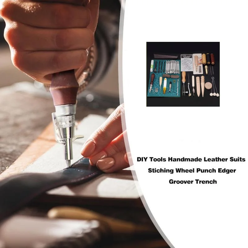50 шт./компл. инструменты сделай сам набор кожаных костюмов ручной работы Дырокол