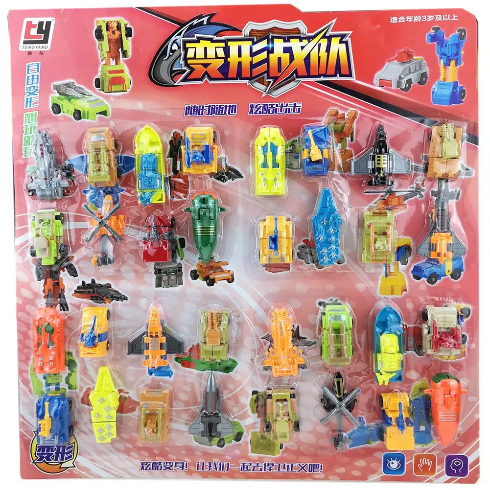 

Variety Robot Suction Card Deformation Car Model Toy Unisex Movie & TV Finished Goods PVC