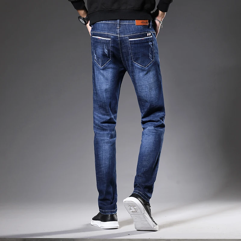 

Batmo 2019 new arrival high quality casual slim jeans men ,men's pencil pants,skinny jeans men 1057