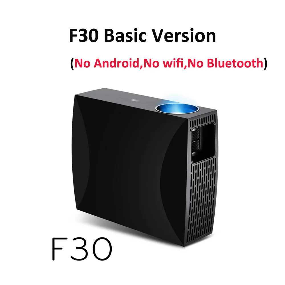 F30 Basic Version F30up 1080p Full HD проектор Android6.0 wifi Buletooth4.0 HDMI USB PC светодиодный проектор для домашнего кинотеатра 5500 люмен 3D мини-проектор - Цвет: F30 Basic Version