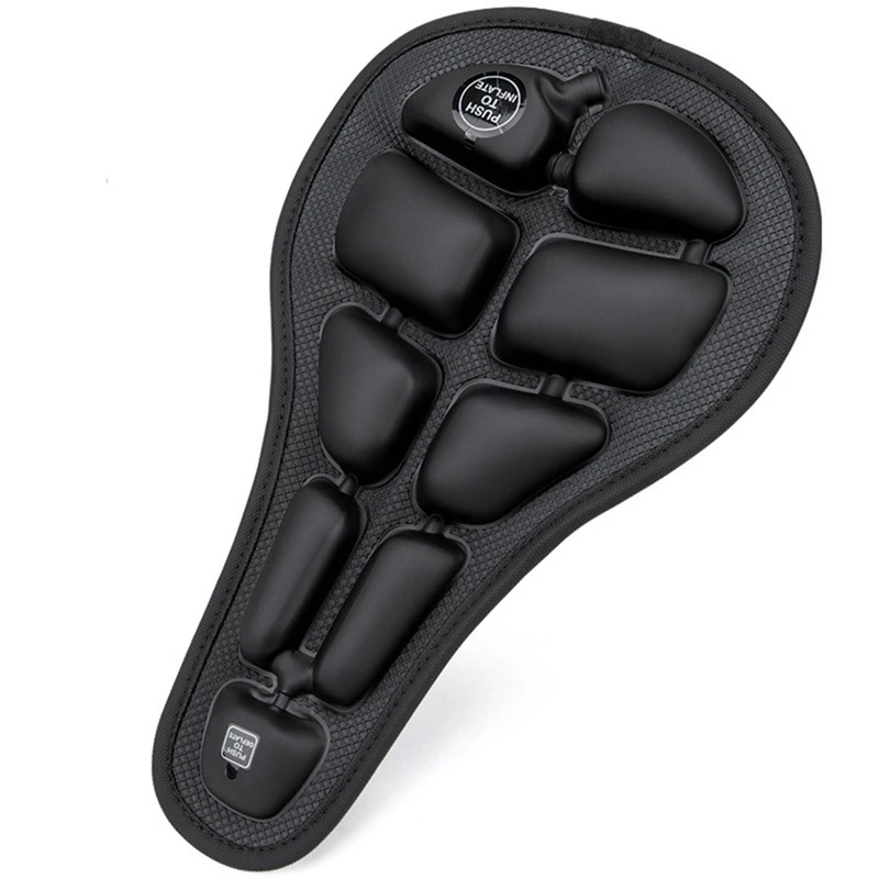 

New Bicycle Saddle 3D Bike Seat Cover Comfortable Inflatable Seat Cushion Shock-Absorbing Cushion for Bike Accessories