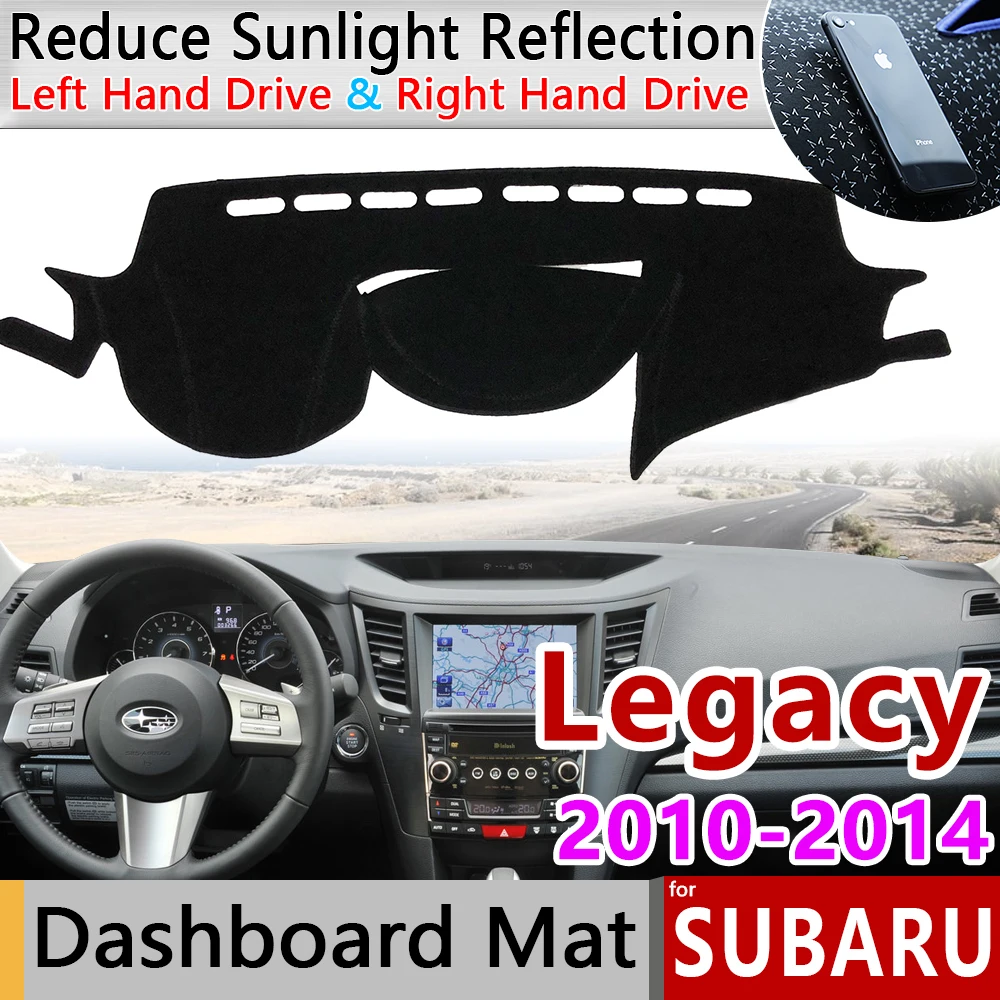 Для Subaru Legacy 2010 2011 2012 2013 2014 анти скольжения мат приборной панели ковровые покрытия
