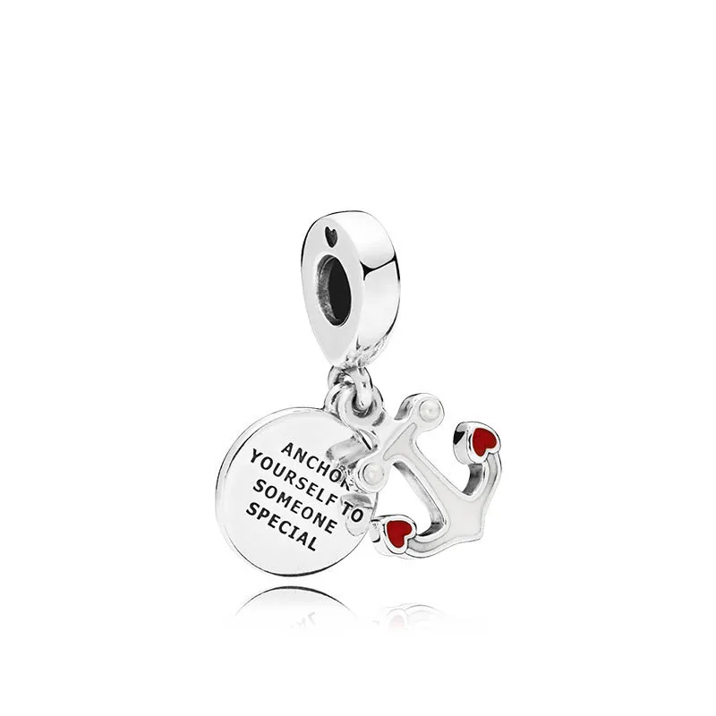 Корабль и подвеска талисман в форме якоря Sea lucky charm fit оригинальный браслет pandora diy