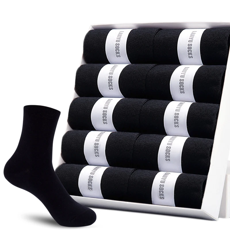 2021 Men Cotton Socks Brand Guarantee Good Quality Comfortable Breathable OL Working Business Man Sock Summer 10 Pairs / Lot | Мужская