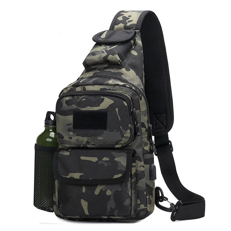 

Military Tactical Shoulder Bag Army Camouflage Sling Backpack Men Women Outdoor Bags Camping Trekking Hunting Fishing Chest Pack