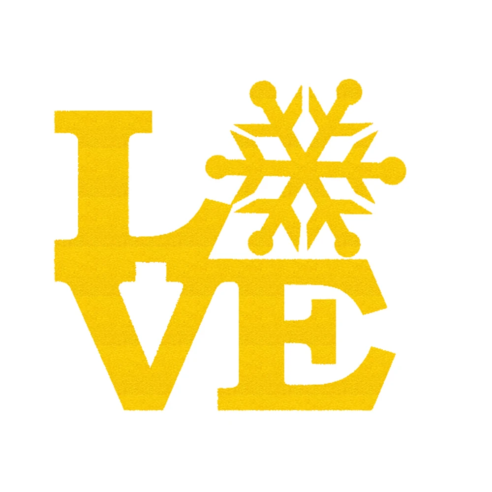 Романтическая Наклейка на окно автомобиля грузовик дверь лыжный склон сани зима