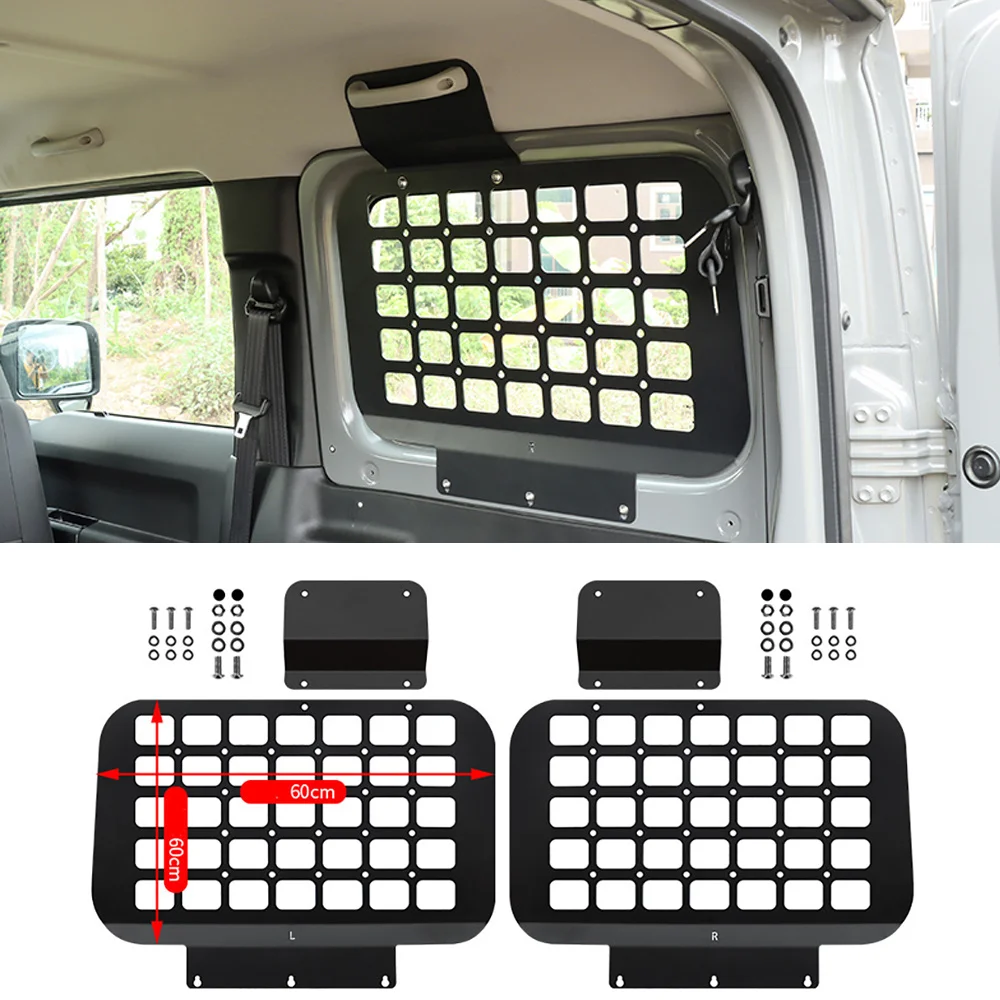 2 PCS Aluminum Car Window Modular Bracket Shelf Storage Luggage Bracket for Suzuki Jimny JB74 Sierra 2019 2020 2021 Accessories
