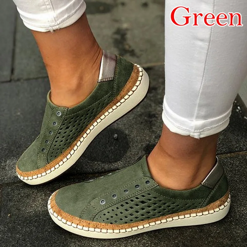 green-3 MoneRffi кроссовки; Женская Вулканизированная обувь; Повседневная дышащая обувь; женская обувь из мягкой кожи на плоской подошве; женские кроссовки - Цвет: green-3