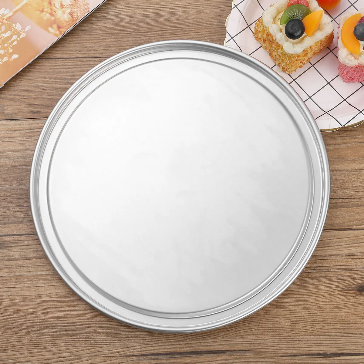 10/12 дюйма Алюминий сплав камень для пиццы круглая форма выпечки тарелка