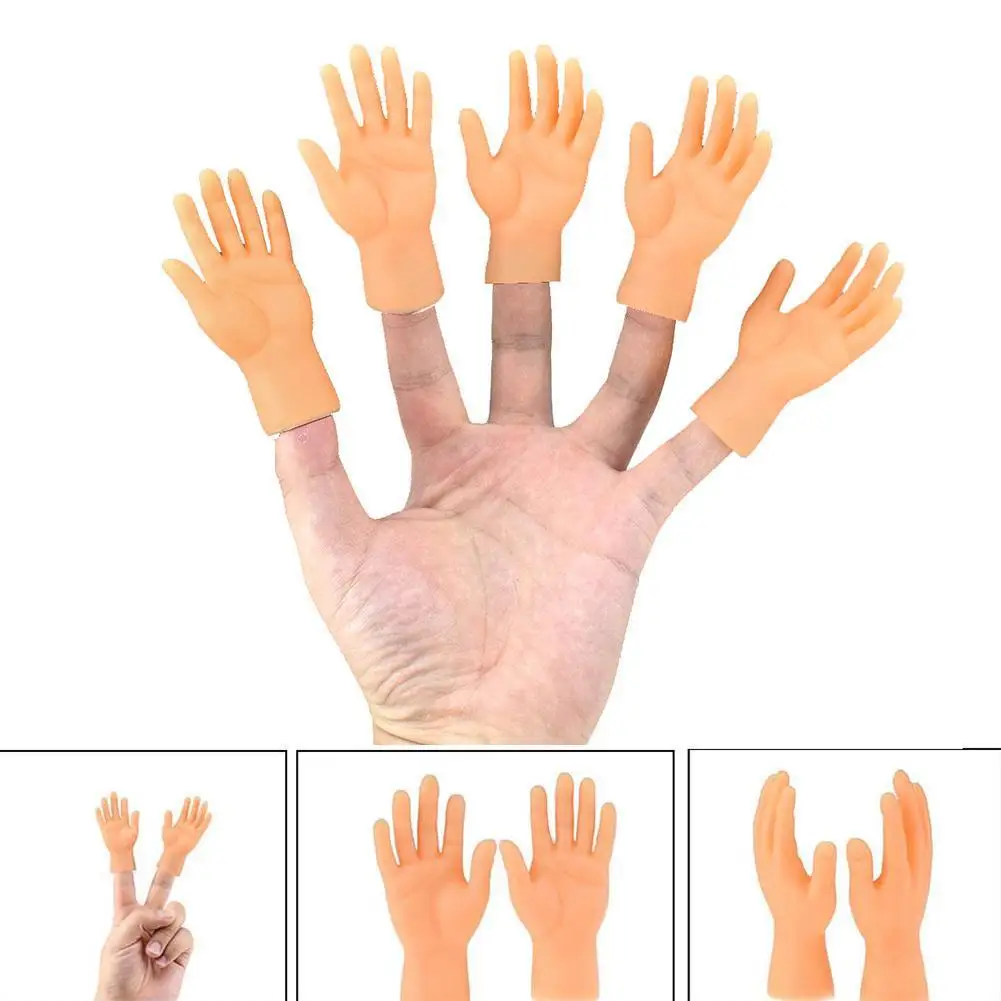 

Finger Toys 2PCS Finger Puppet Mini Finger Hands Hand Finger For Game Toys Novelty Cartoon Puppet Plastic Interesting H7Z6