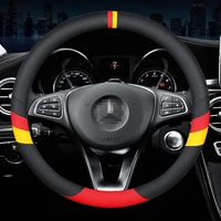 new for mercedes benz fashion sports 3 lines leather car steering wheel cover for a c cla e gla glc gle s b cls class w204 w212