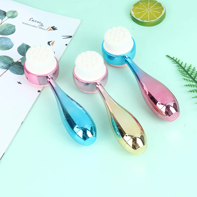 Двусторонний силиконовый инструмент для ухода за кожей 2 в 1 устройство очистки