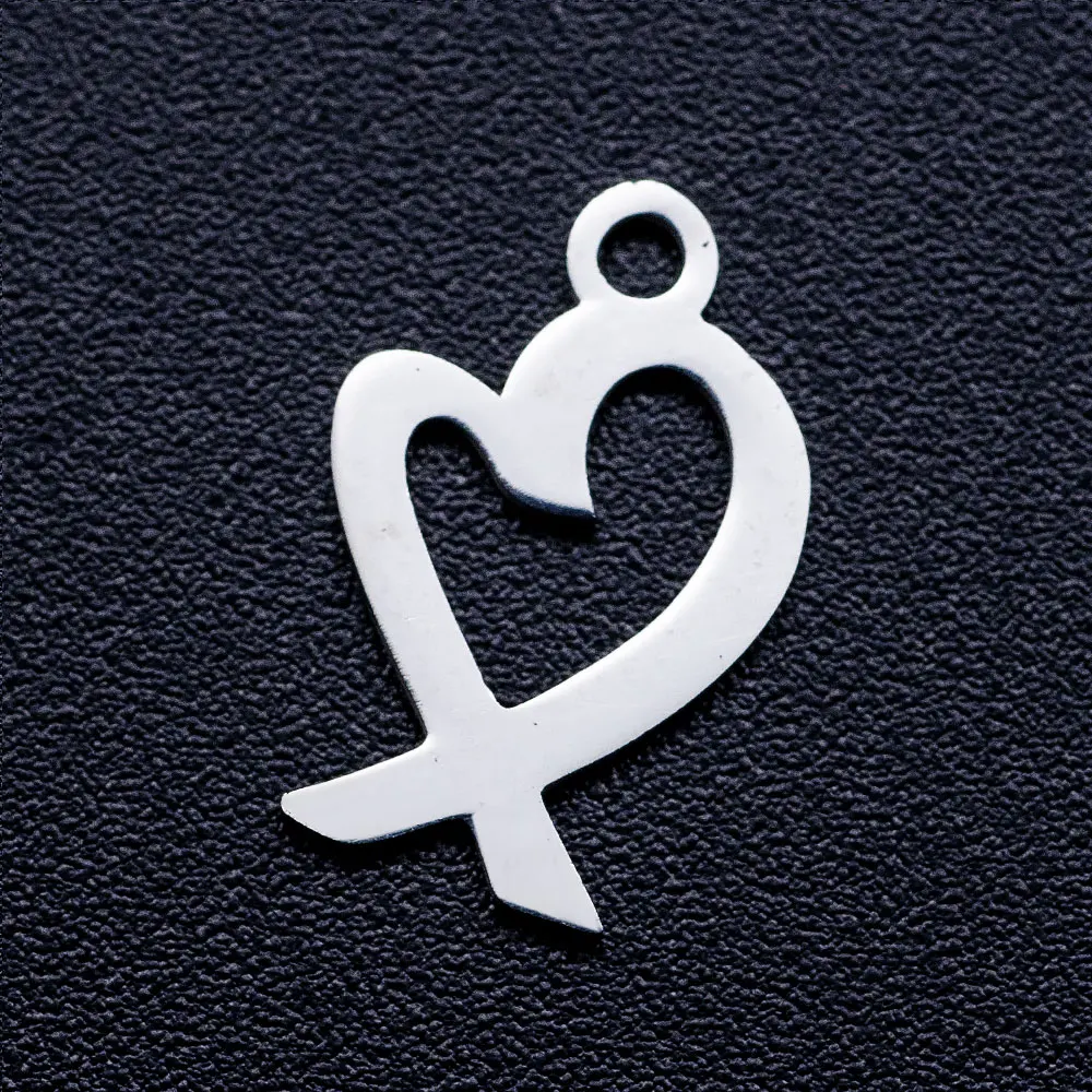 10 шт./лот подвески для ювелирных изделий в виде сердца оптовая продажа из