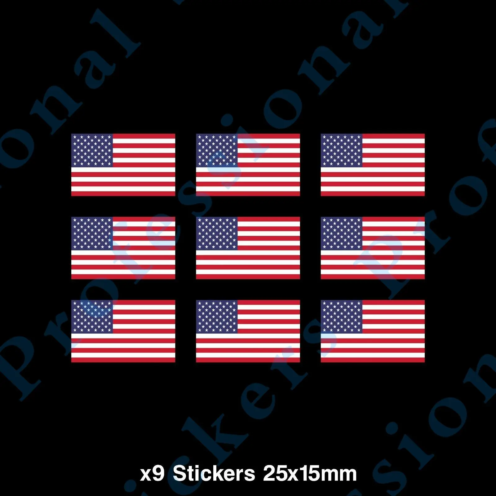 

Warning sign 9x USA American Flag Sticker - Vinyl, Car, Van, Ipad, PC, Laptop (CC043) Waterproof Vinyl Motorcycle Decals
