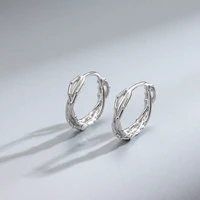 hollowed 925 sterling silver charm hoop earrings fit original brand charms diy fine jewelry women gift for fine earring making