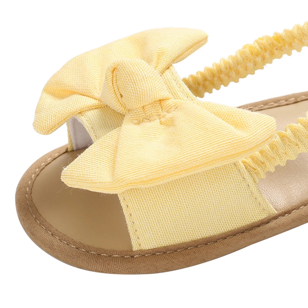 

Multitrust 2020 Sandals Baby Girls Bow Knot Summer Soft Sole Flat Princess Shoes Infant Non-Slip First Walkers Indoor Playing