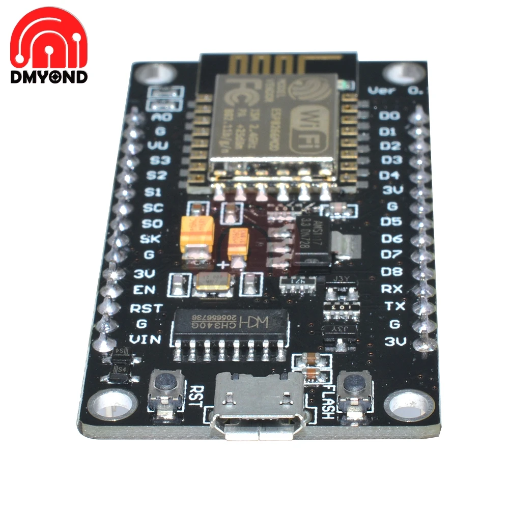 NodeMCU V3 ESP8266 CH340G ESP-12E Lua wifi Интернет вещей макетная плата CH340 с PCD антенной Micro USB