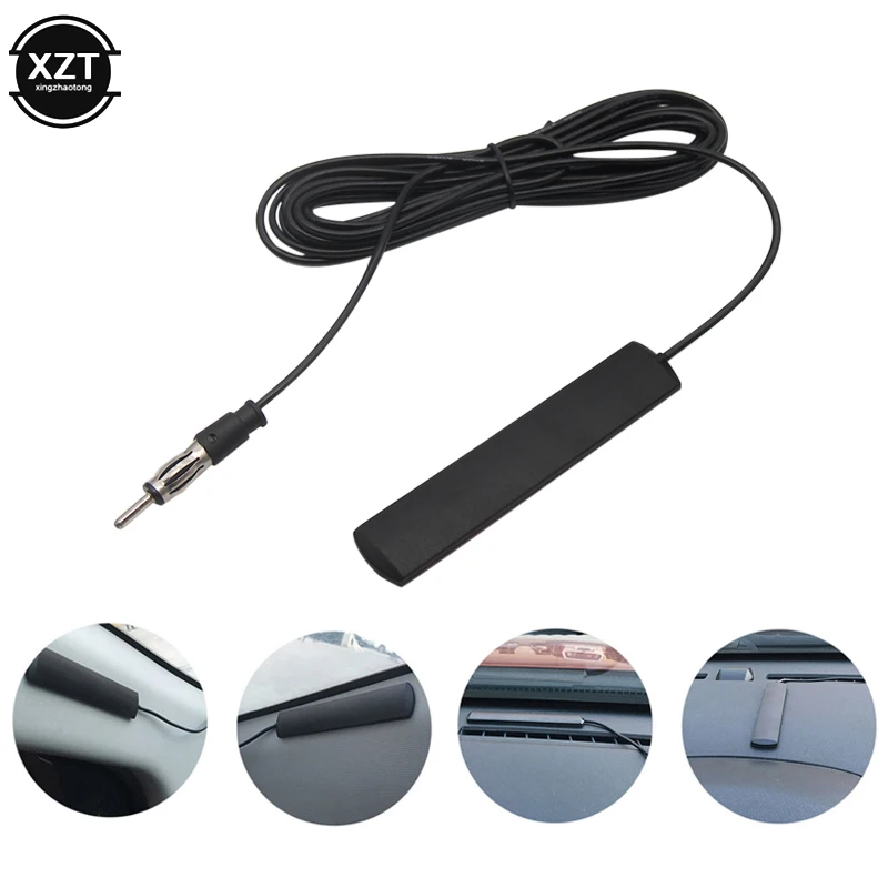 Car Radio Hidden Amplifier Antenna signal Booster 4 meter length Car Electronic Stereo FM Radio Amplifier Antenna Aerial images - 6
