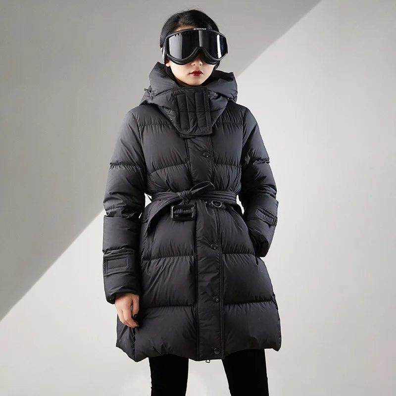 AYUNSUE зимнее пальто для женщин 90% белый утиный пух куртка Корейский пуховик тонкая