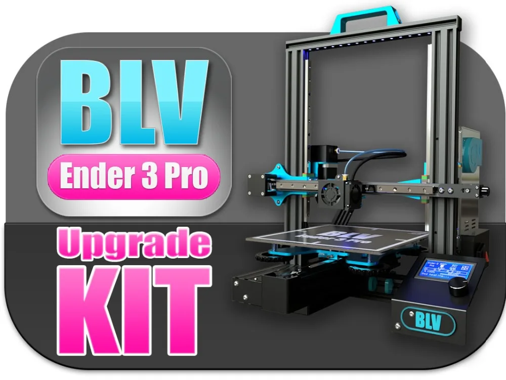 Не собрать BLV Ender 3 3d принтер обновленный комплект с воротами X винты и алюминиевые пластины, подлинный Hiwin линейный рельс опционально
