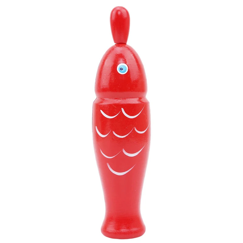 Новый деревянный блок храма музыкальный инструмент игрушки звук красная рыба