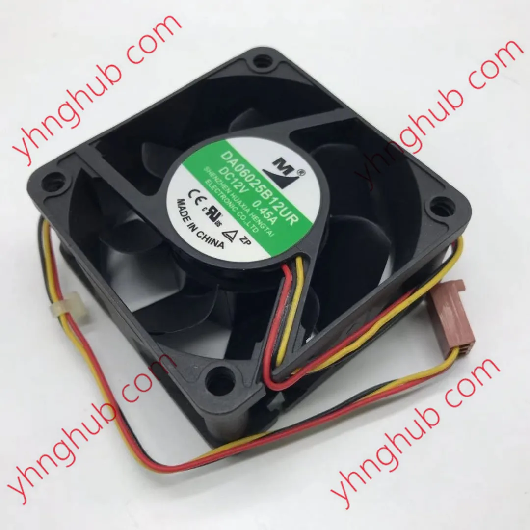 Вентилятор охлаждения для сервера Huaxia Hengtai DA06025B12UR, 12 В постоянного тока, 0,45 А, 60x60x25 мм, 2 провода, 3 провода