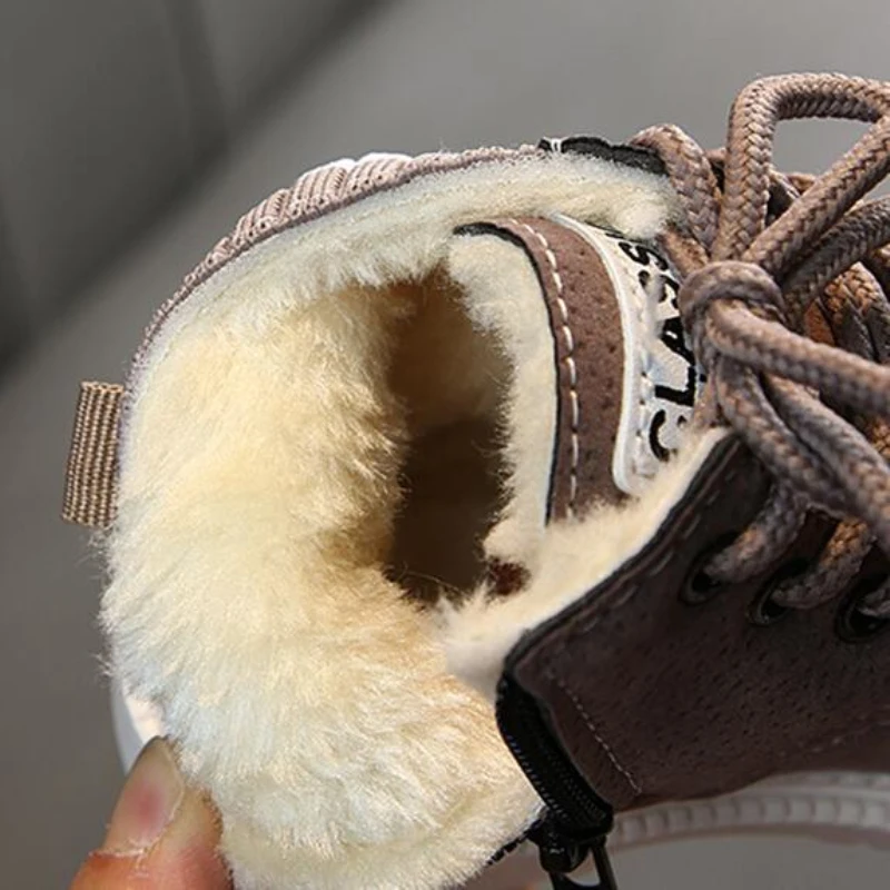 Зимние вязаные шерстяные ботинки для детей новинка 2019 зимняя обувь мальчиков с