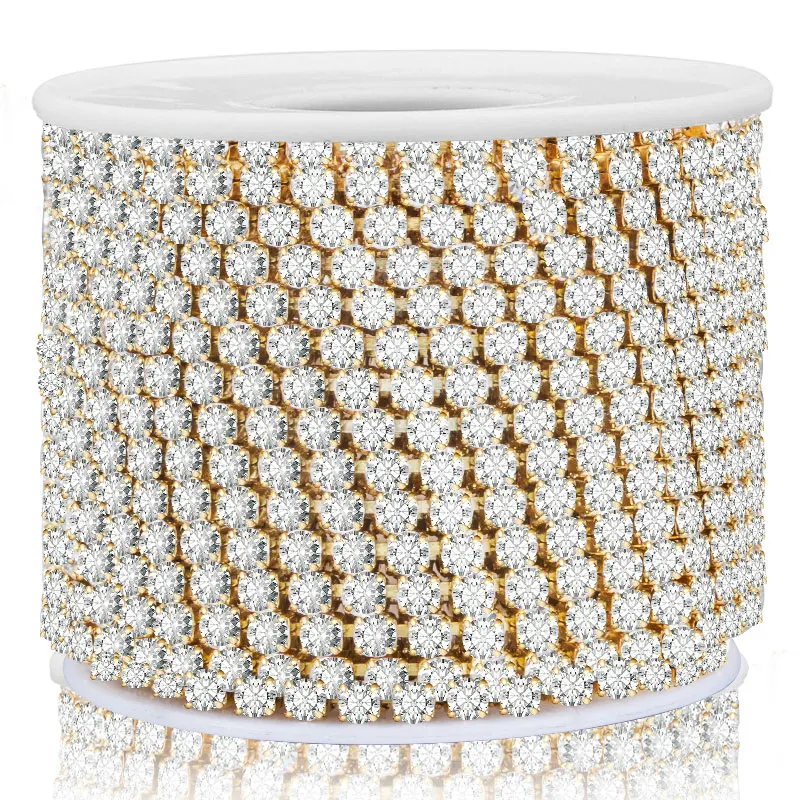 

Stainless Steel Gold Diamond Chain Drilling Claw Chains For DIY Jewelry Making Accessories Handmade Bracelet Necklace Supplies