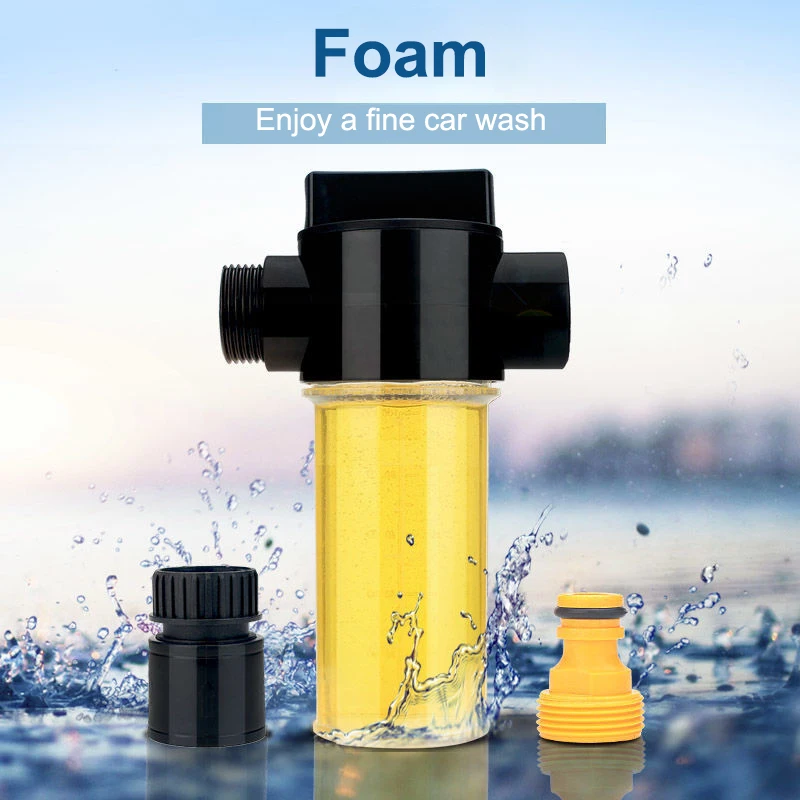 Регулируемый пеногенератор аппликатор для расширяемого садового шланга моечная