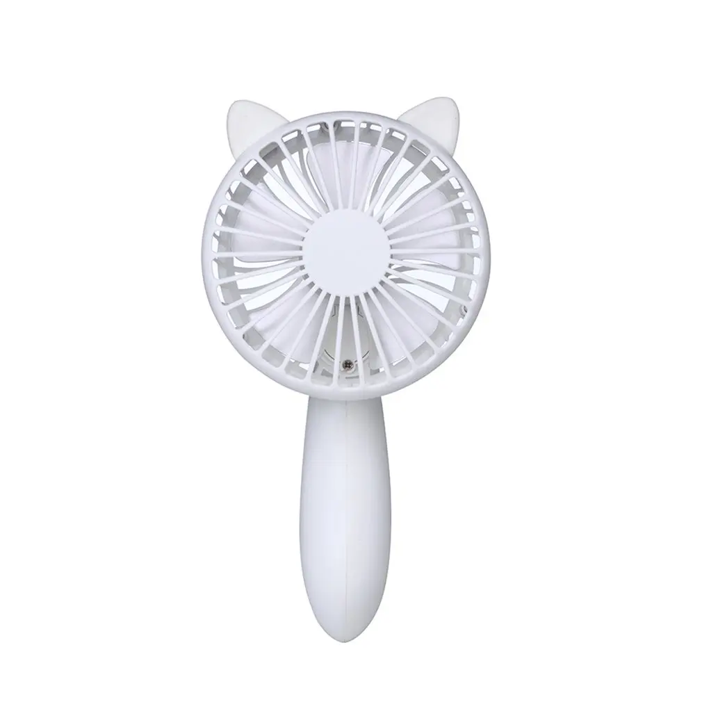 

New cute cartoon totoro squirrel holding rotating fan outdoor gift convenient mini charging fan