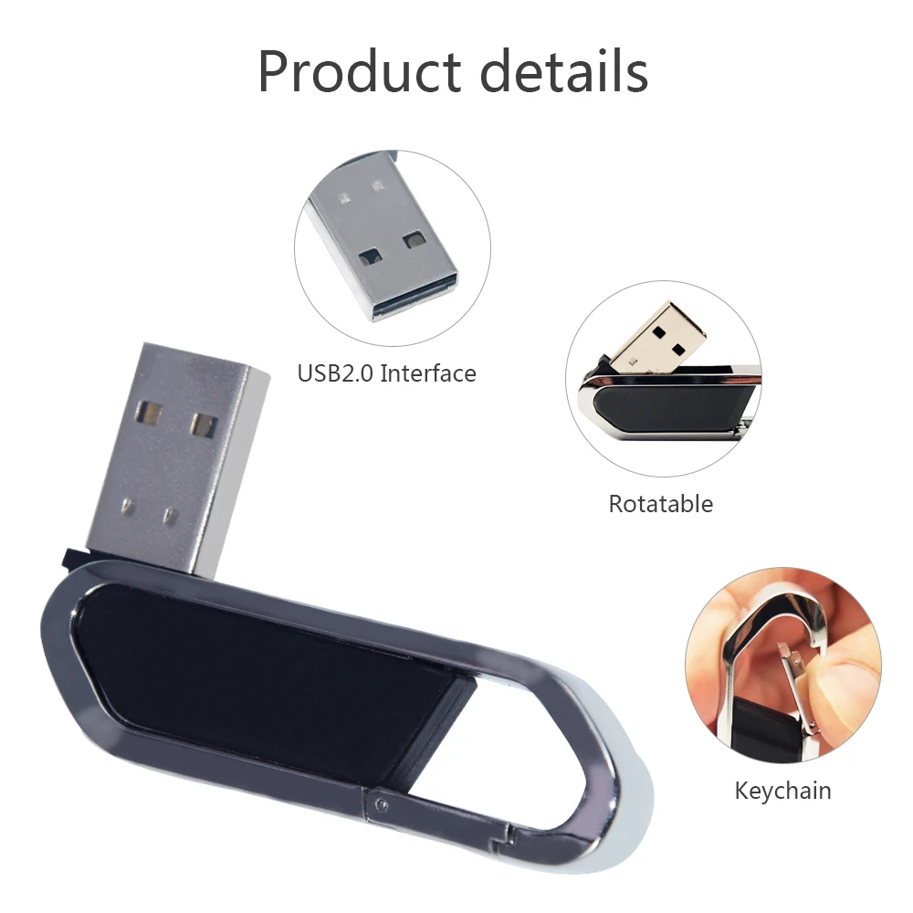 USB флешка с логотипом на заказ высококачественный металлический флеш-накопитель