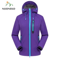 nuoneko softshell jacket womens windproof waterproof jackets soft shell windbreaker femal skiing hiking trekking warm coats jm05