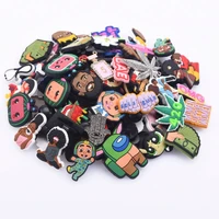 mix styles 100 pcs random croc shoes charms shoe accessories for bracelet wristband party gifts