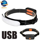 Портативный светодиодный налобный мини-фонарь ZHIYU со встроенным аккумулятором 18650, рыболовный Многофункциональный водонепроницаемый походный спасательный фонарь