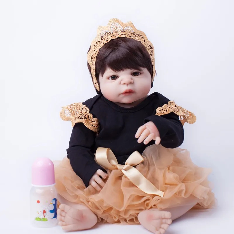 Кукла реборн силиконовая 55 см 22 дюйма с пустышкой|alive dolls|reborn baby dollbaby alive doll |