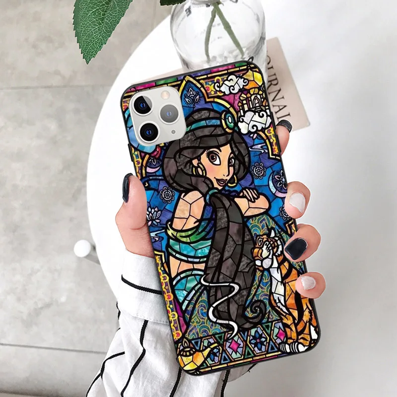 TPU Чехол для iPhone X XS MAX XR 11Pro 6 6S 7 8 Plus из ТПУ с милым мультяшным изображением принцессы дисни эльфа Ститч Винни Пуха - Цвет: TPU