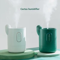 usb wireless humidifier rechargeable battey 2000mah ultrasonic sensor mist maker fogger mini cactus humidifier diffuser for car