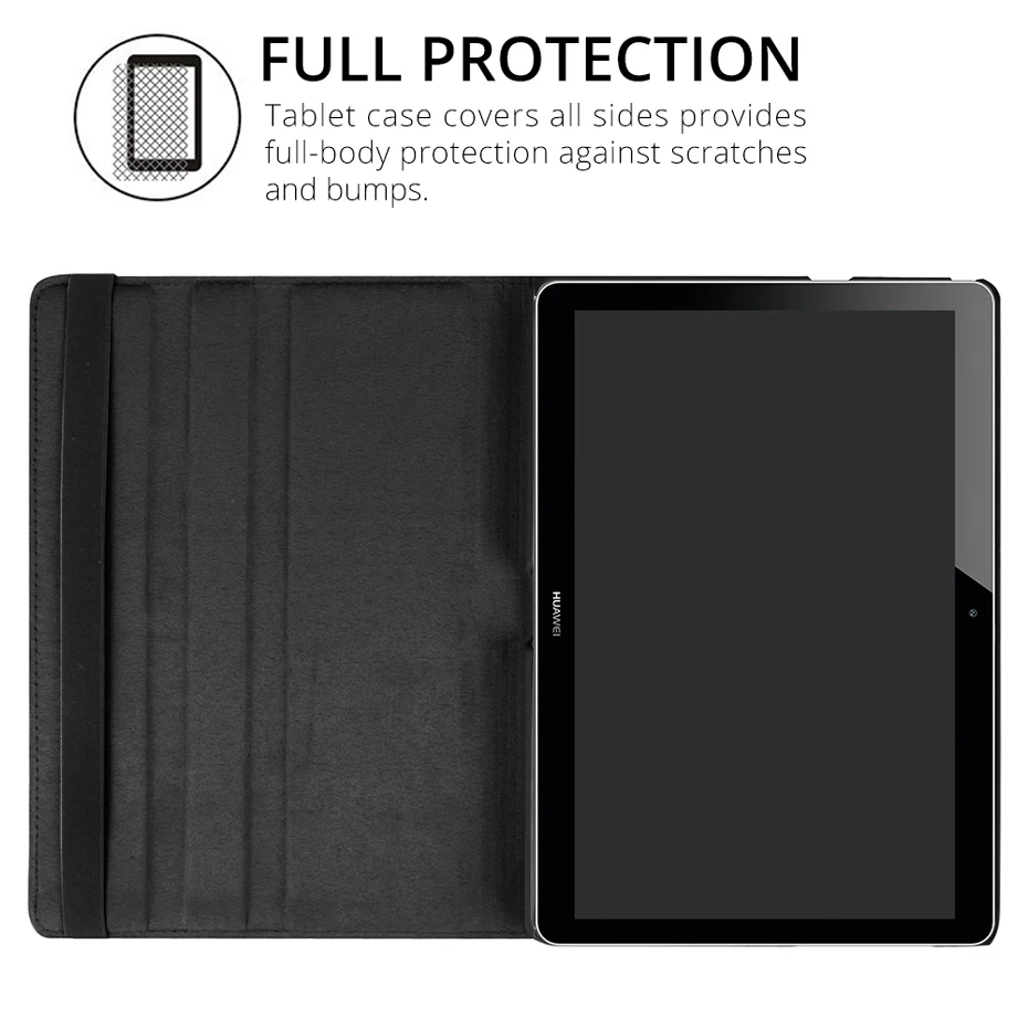 360 Вращающийся чехол для huawei MediaPad T3 10 AGS-L09/W09/L03 Honor игровой коврик 2 9,6 планшет фундамент Крышка для huawei T3 10 Чехол