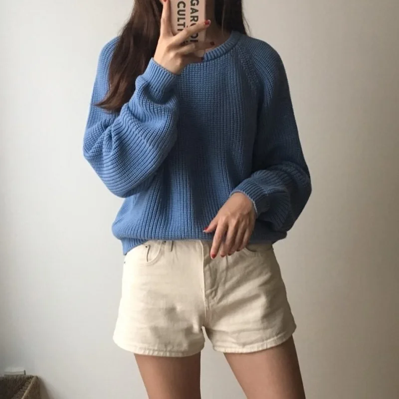 Модное женское зимнее платье-свитер 2020 женская трикотажная одежда с круглым