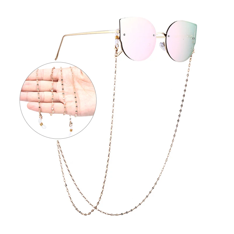 

Length 70/75cm Women Handmade Elegant Imitation Pearl Eyewears Chain Beaded Eyeglass Lanyards Cord Holder Glasses Rope