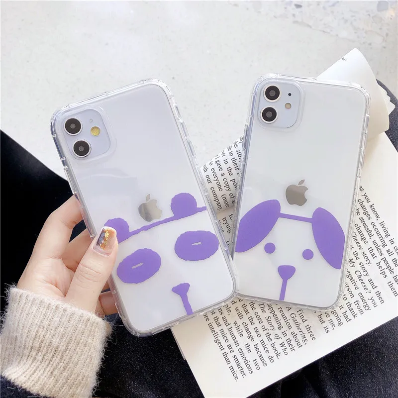 Милый противоударный чехол для телефона с изображением собаки кота кролика iphone 11